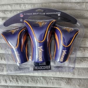 NFL Vikings Purple and Gold Club Headcovers